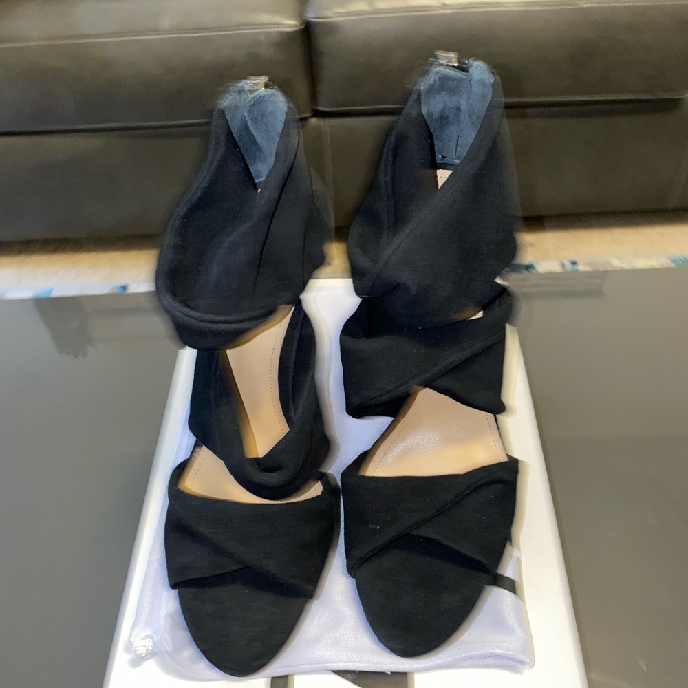 Schutz Suede Strappy high heel sandals NWT Sz. 10